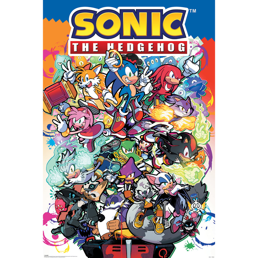 Sonic The Hedgehog Characters Gaming Maxi Poster