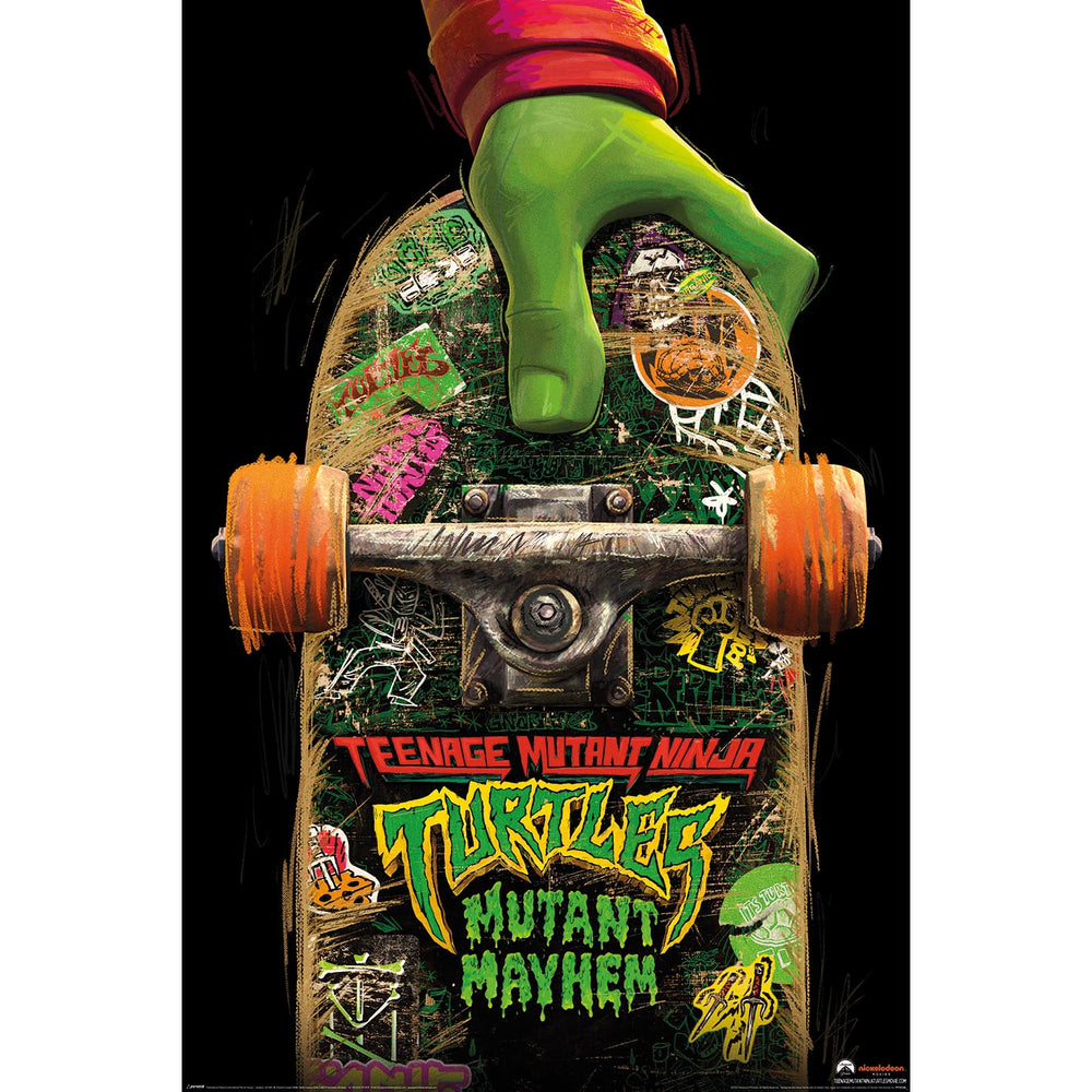 Teenage Mutant Ninja Turtles Mutant Mayhem Skateboard Maxi Poster