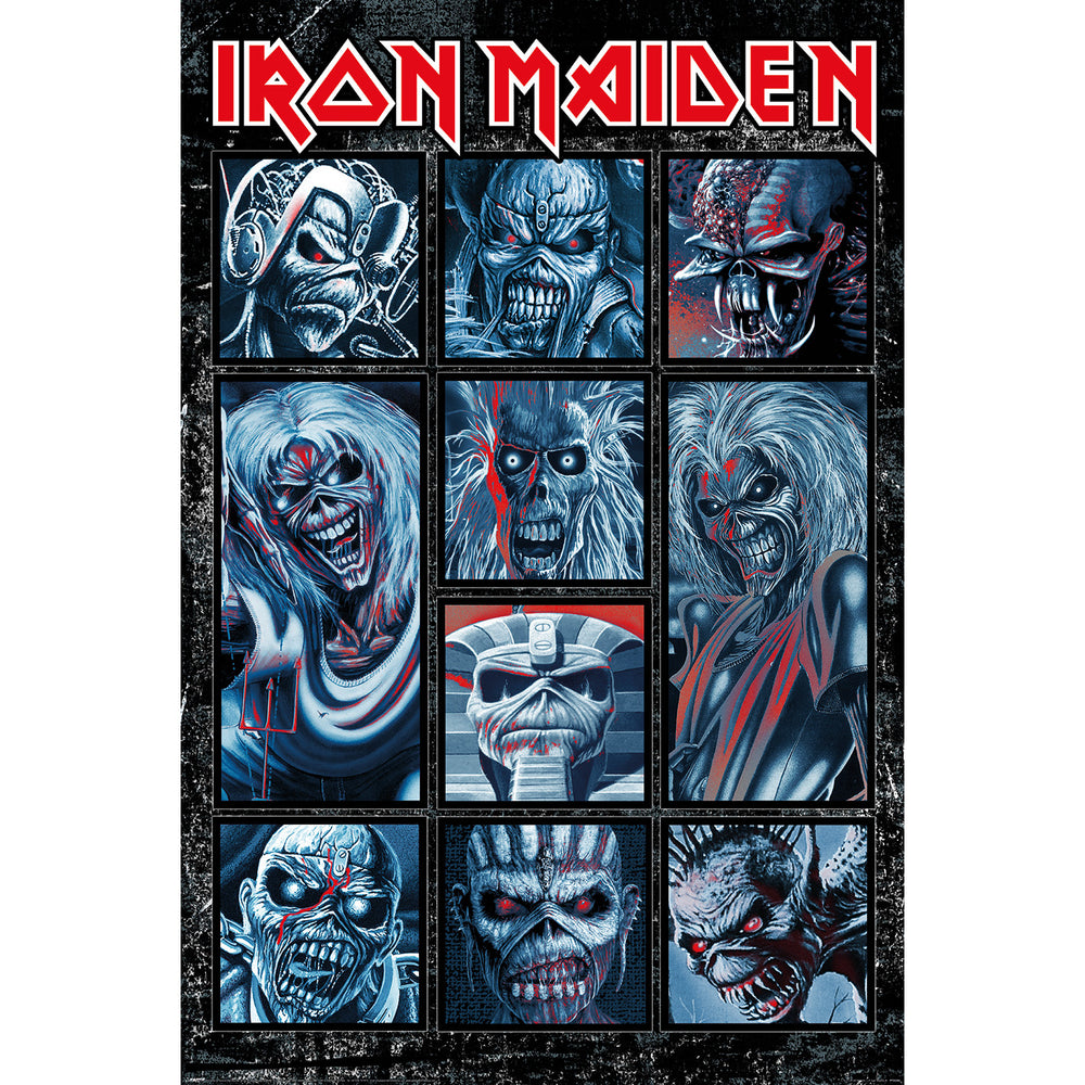Iron Maiden 10 Eddies Montage Maxi Poster