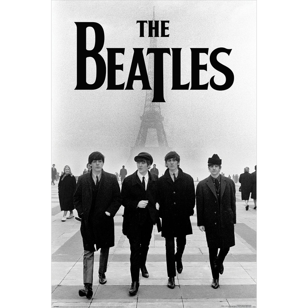 The Beatles Eiffel Tower Paris France Maxi Poster