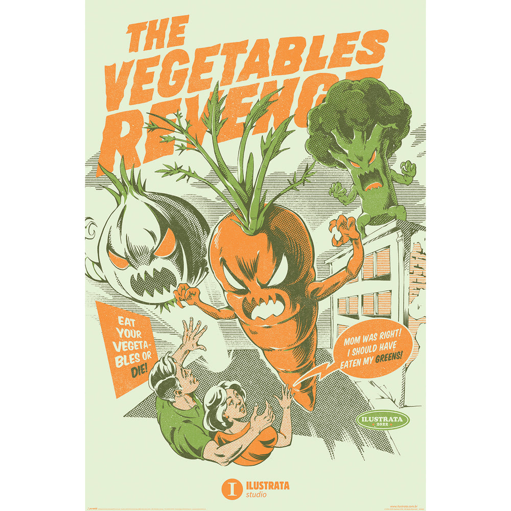 Ilustrata The Vegetables Revenge Art Maxi Poster
