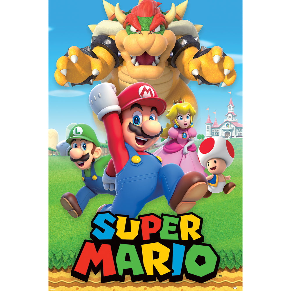 Nintendo Super Mario Cast Montage Maxi Poster