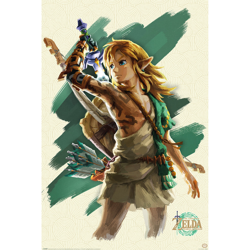 The Legend Of Zelda: Tears Of The Kingdom Link Unleashed Gaming Maxi Poster