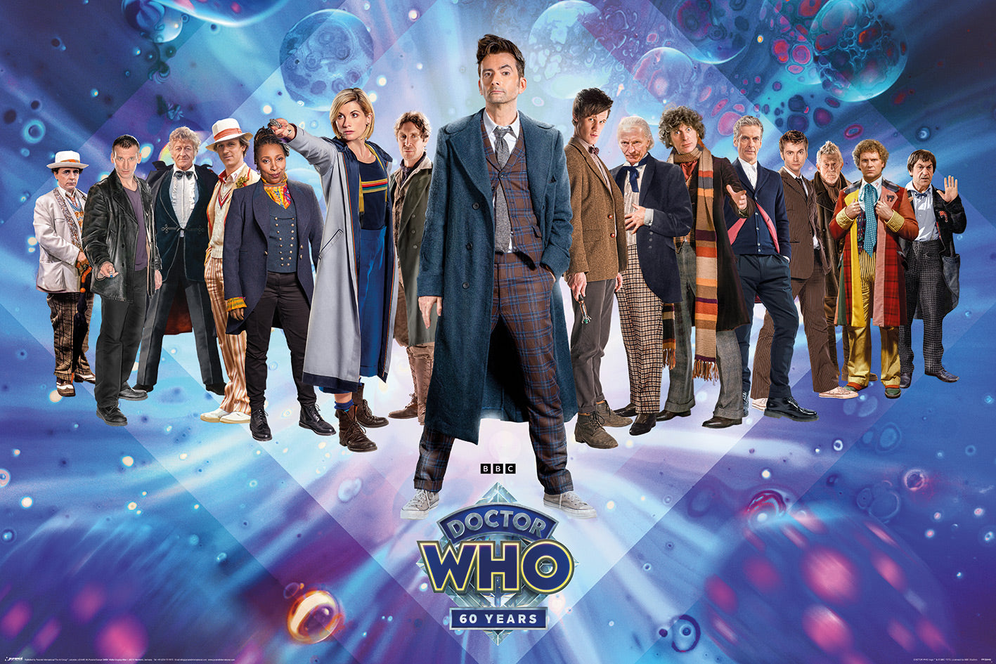 Doctor Who 60 Years Anniversary Characters Line Up Maxi Poster