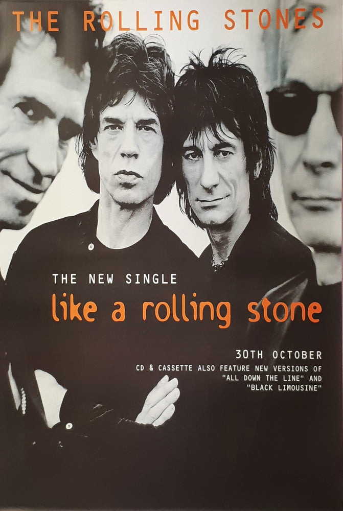 Rolling Stones Like A Rolling Stone 102x152cm Rare Giant UK Promotional Poster