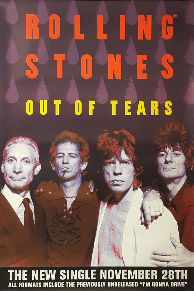 Rolling Stones Out Of Tears 102x152cm Rare Giant UK Promotional Poster