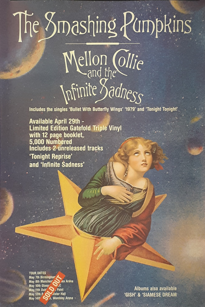 The Smashing Pumpkins Mellon Collie Triple Album 102x152cm Giant Promotional Poster