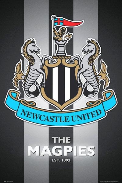 Newcastle United FC The Magpies Crest Maxi Poster