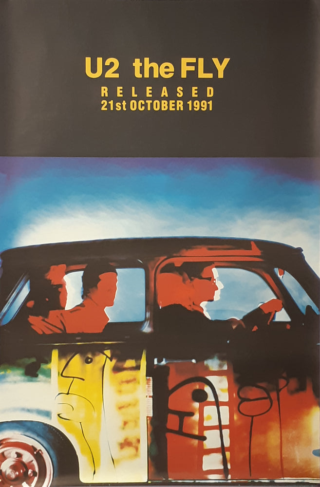 U2 The Fly Single Trabant Car Cover 100x152cm Giant UK Promotional Poster