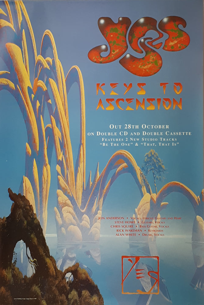 Yes Keys To Ascension 1996 Album 102x152cm Giant UK Promotional Poster