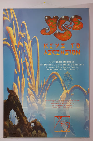 Yes Keys To Ascension 1996 Album 102x152cm Giant UK Promotional Poster