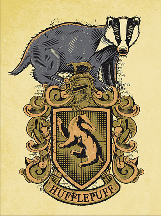 Harry Potter Hufflepuff Crest 30x40cm Movie Print