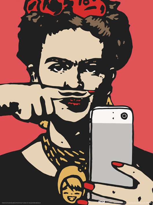 Frida's Selfie 30x40cm Art Print
