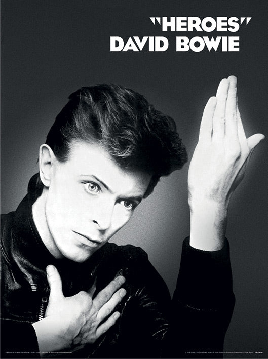 David Bowie Heroes 30x40cm Music Print