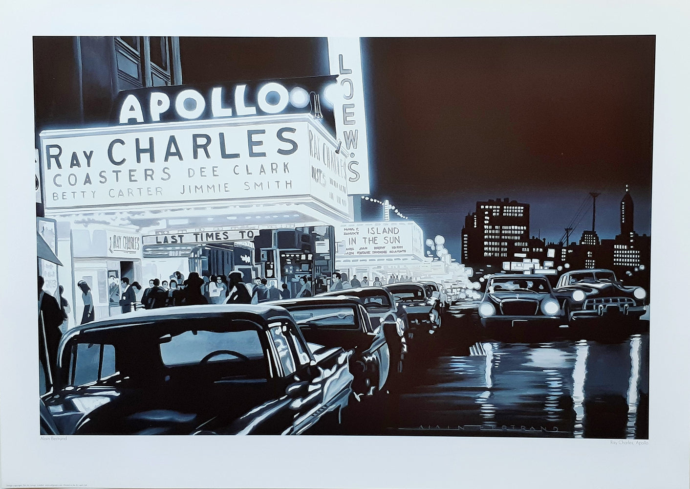 Alain Bertrand Ray Charles Apollo 50x70cm Art Print