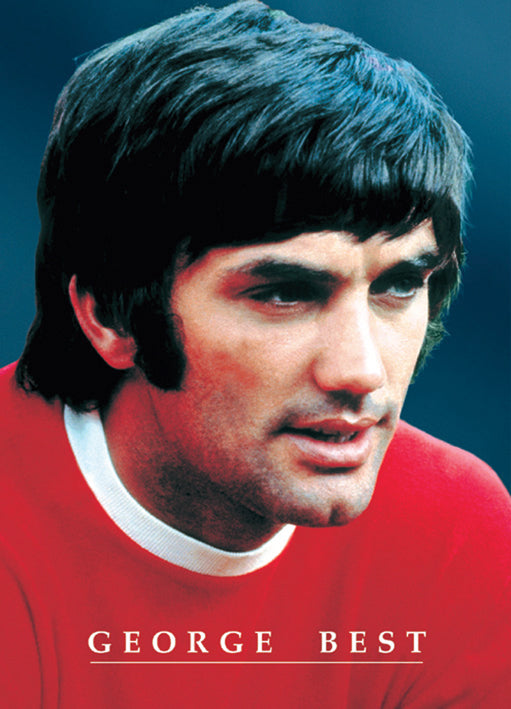George Best Manchester United Vintage Maxi Poster Blockmount