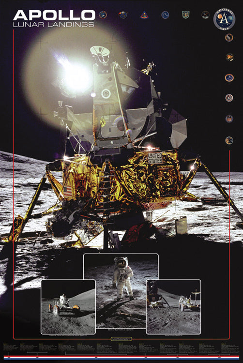 Apollo Lunar Landings Maxi Poster