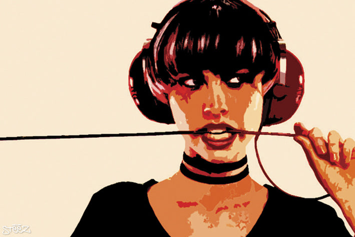 Steez Woman Biter Art Maxi Poster
