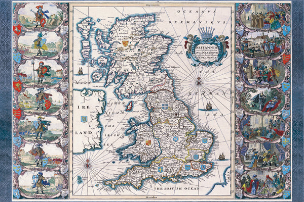 Britannia Map Poster
