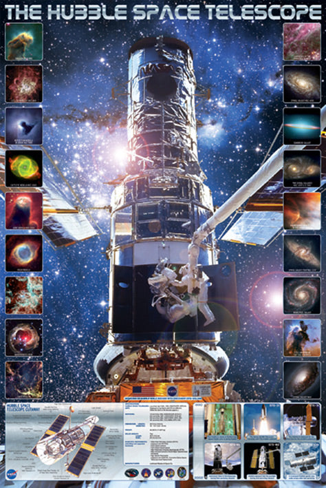 Hubble Space Telescope Maxi Poster