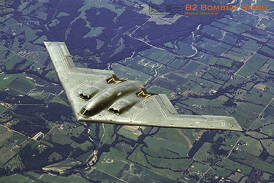 B2 Bomber Spirit Stealth Aircraft Maxi Poster