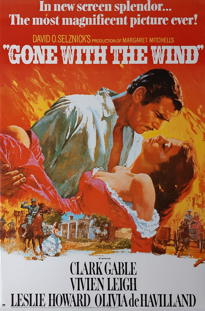 Gone With The Wind One Sheet Maxi Poster Blockmount