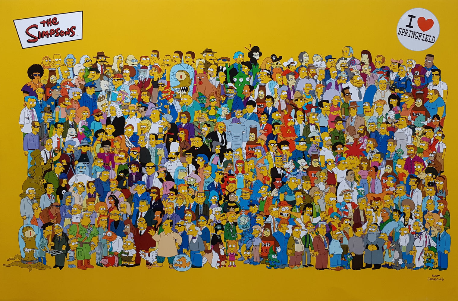The Simpsons Cast I Love Springfield Maxi Poster
