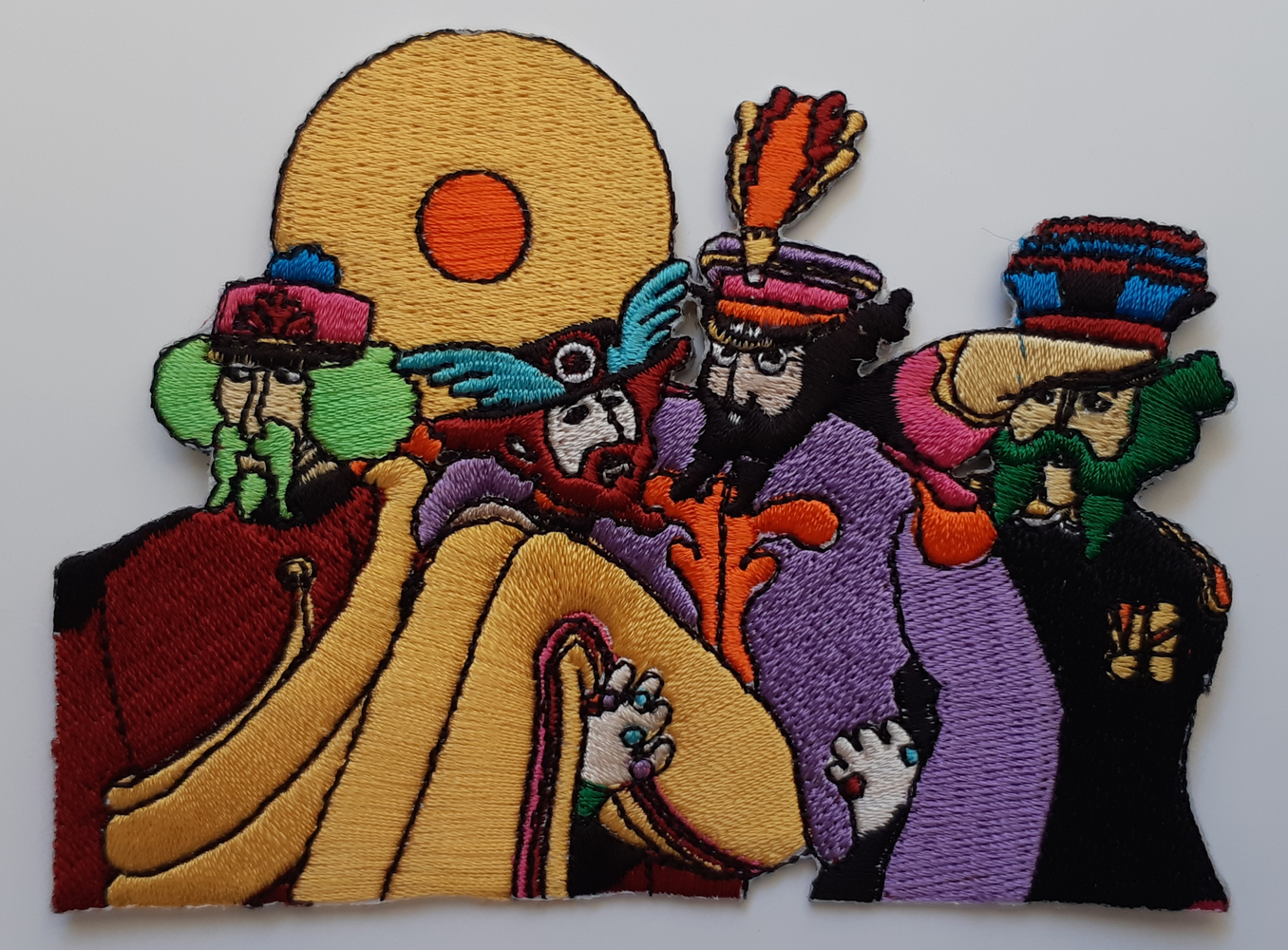 The Beatles Yellow Submarine Characters Official Embroidered Iron On Patch