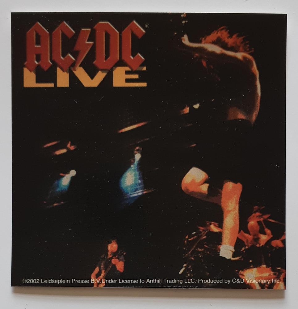 AC/DC Live LP Cover 10cm Square Vinyl Sticker