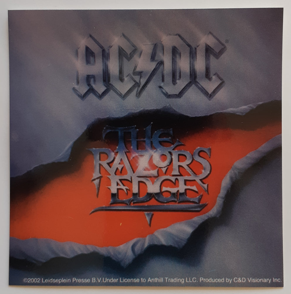 AC/DC The Razors Edge LP Cover 10cm Square Vinyl Sticker