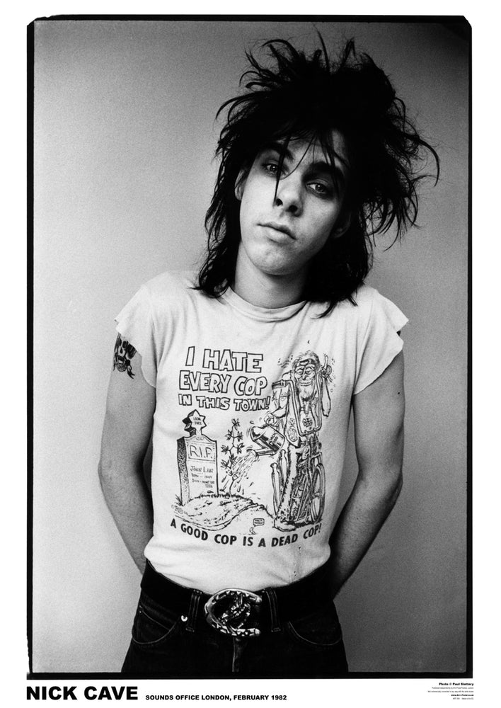 Nick Cave Sounds Magazine Office Feb 1982 Maxi Poster