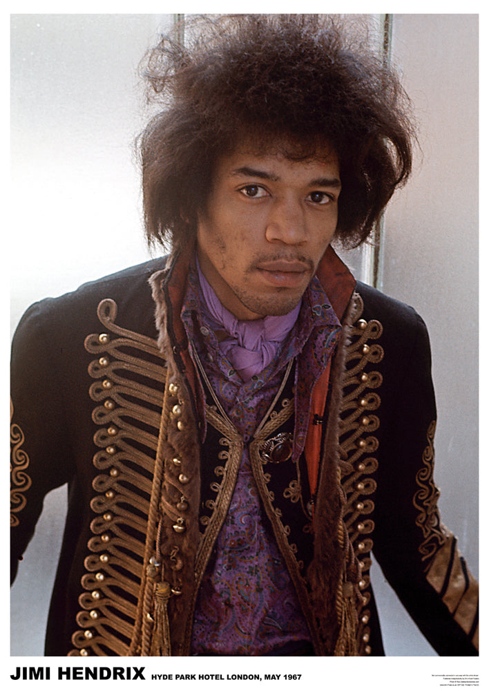 Jimi Hendrix Hyde Park Hotel London 1967 Maxi Poster
