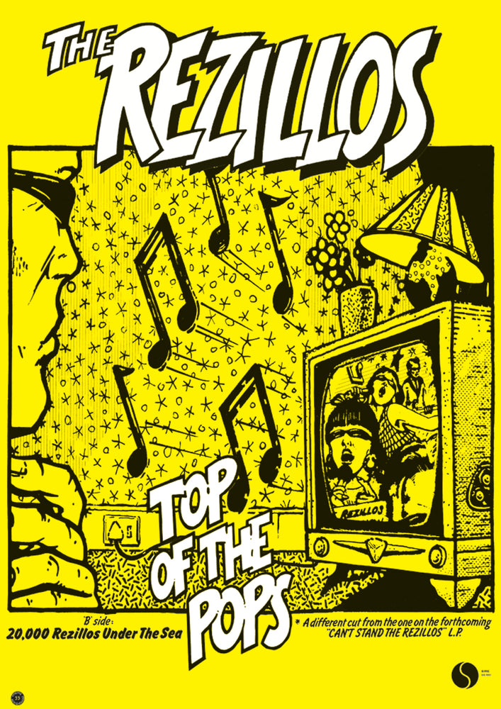 The Rezillos Top Of The Pops Poster