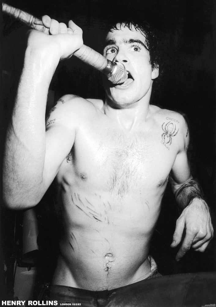Henry Rollins Live In London Feb 1983 Maxi Poster
