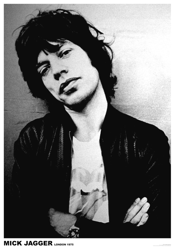 Mick Jagger Portrait London 1975 Maxi Poster