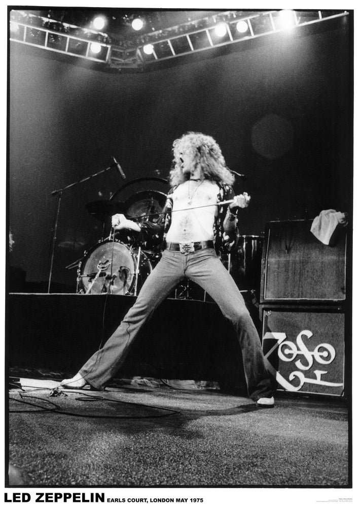Robert Plant Live Earl's Court London 1975 Maxi Poster