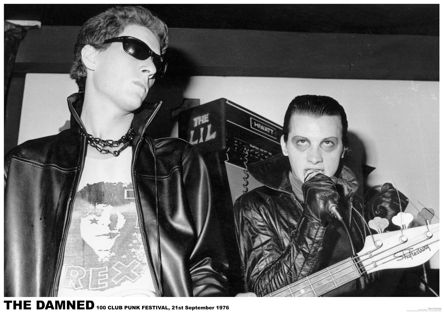 The Damned 100 Club Punk Festival 1976 Poster