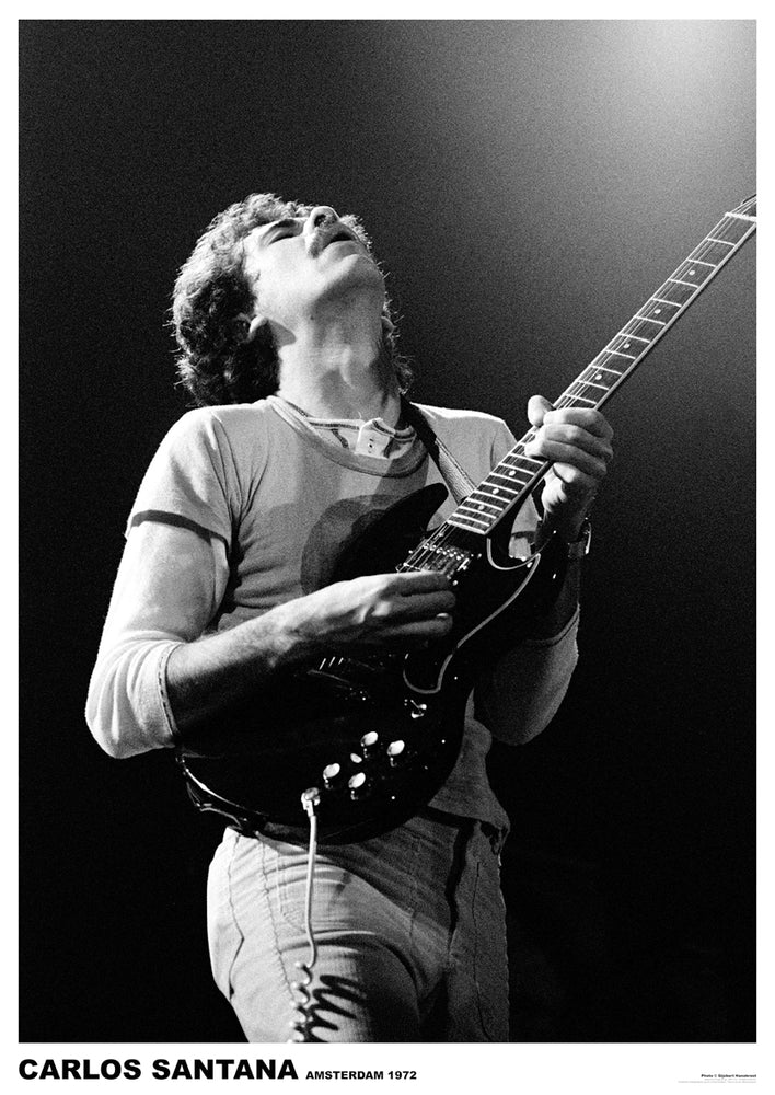 Carlos Santana Amsterdam 1972 Poster