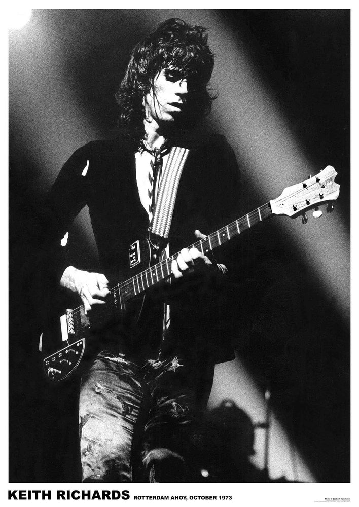 Keith Richards Rotterdam 1973 Maxi Poster