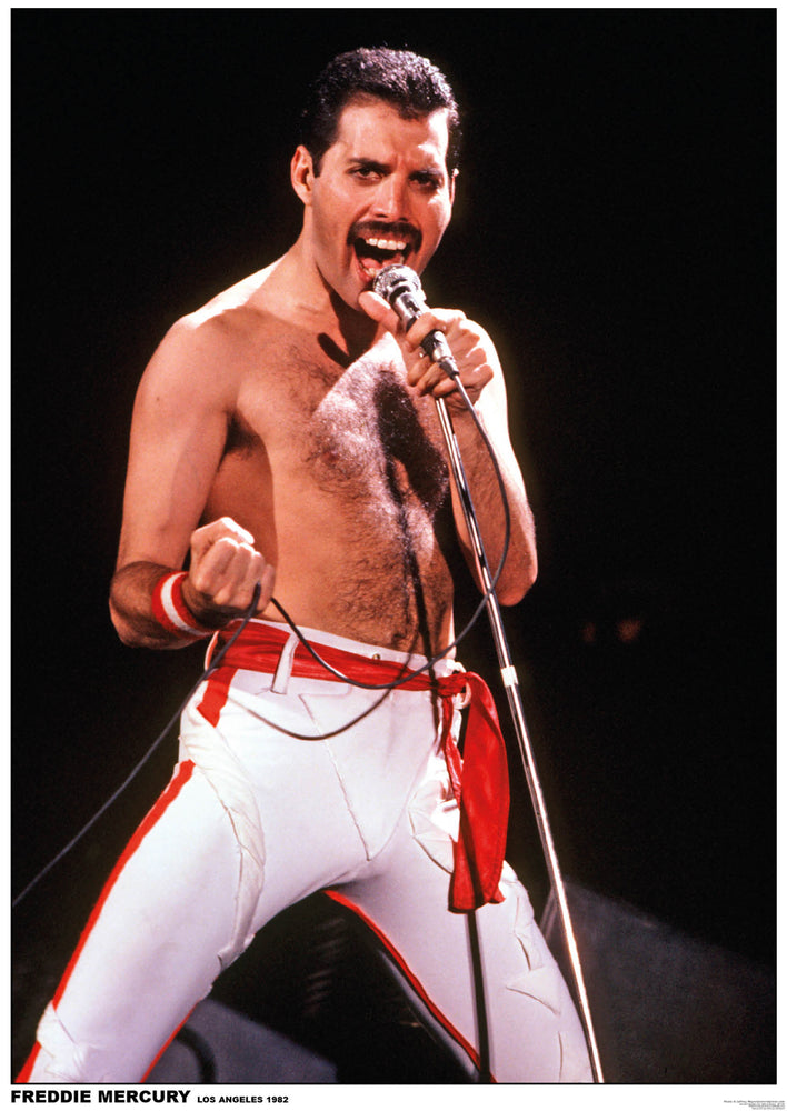Freddie Mercury Live Los Angeles 1982 Maxi Poster