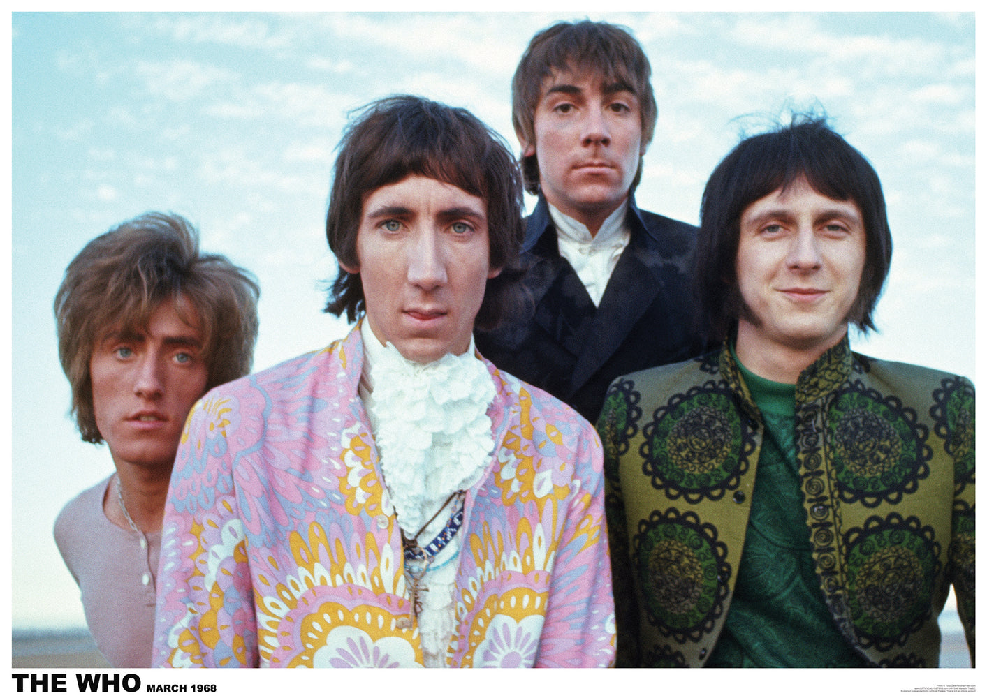 The Who March 1968 Colour Group Photo Maxi Poster