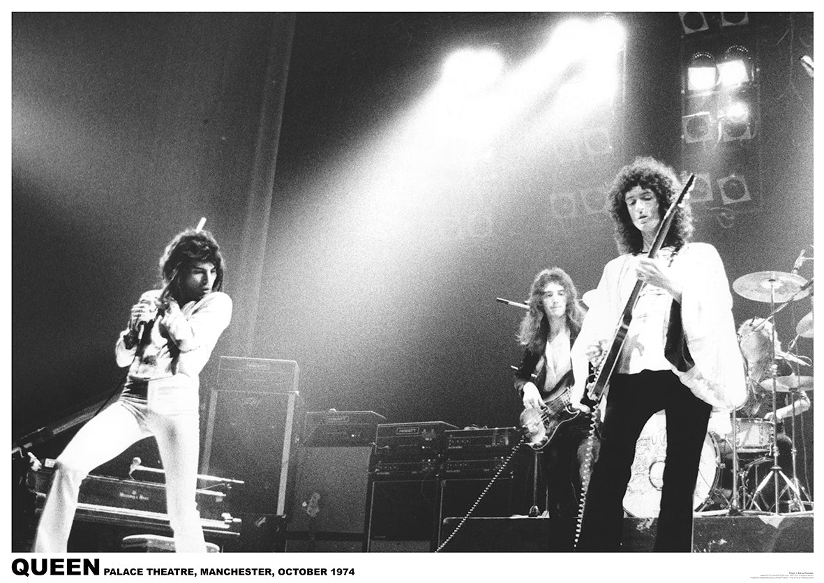 Queen Live In Manchester October 1974 Maxi Poster