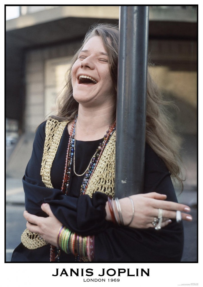 Janis Joplin London 1969 Colour Maxi Poster