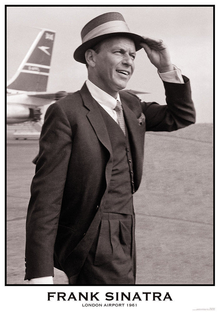 Frank Sinatra London Airport 1961 Poster