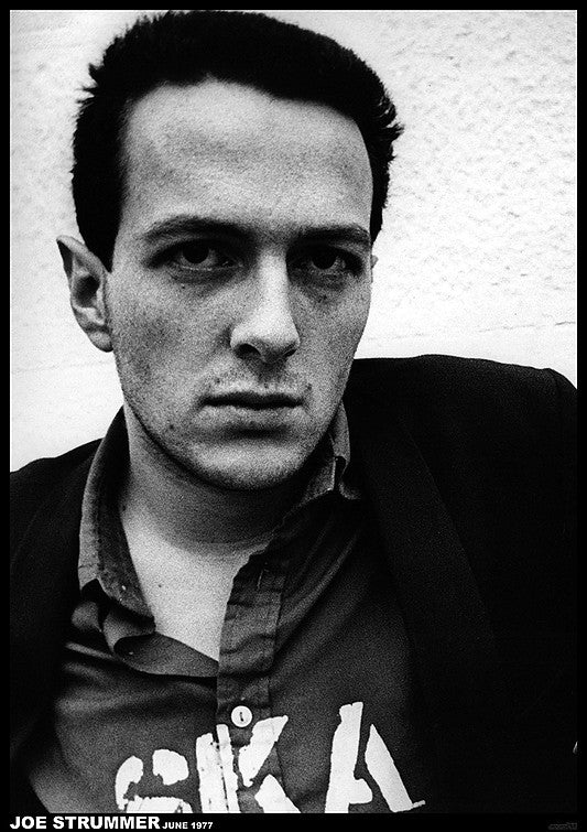 Joe Strummer June 1977 B&W Portrait Maxi Poster