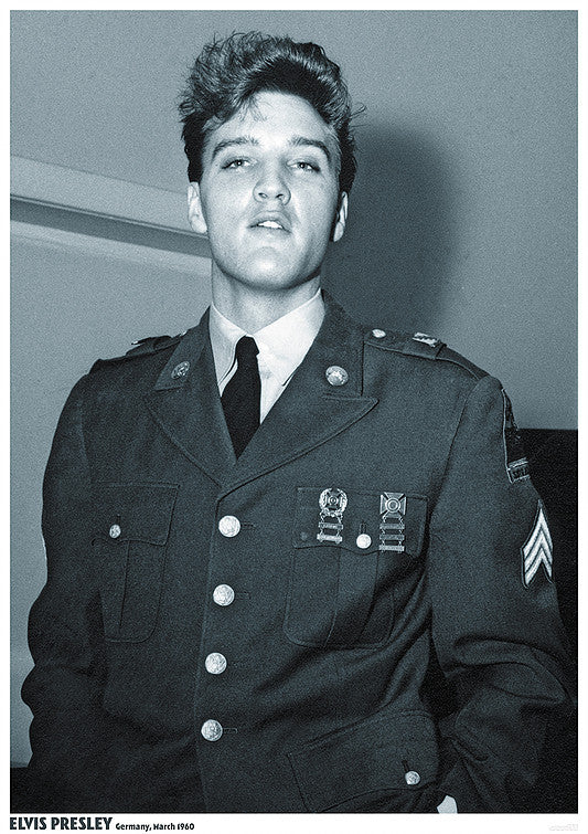 Elvis Presley Army Uniform Germany 1960 Maxi Poster