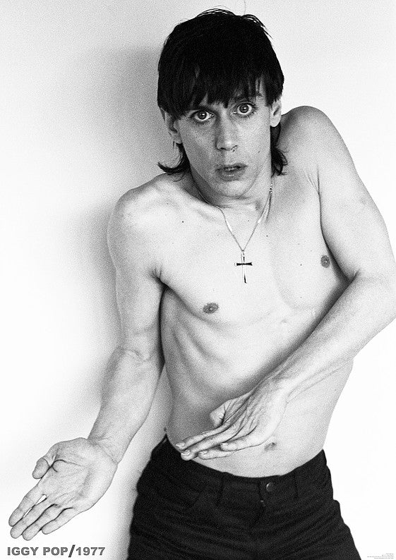 Iggy Pop February 1977 Topless Maxi Poster