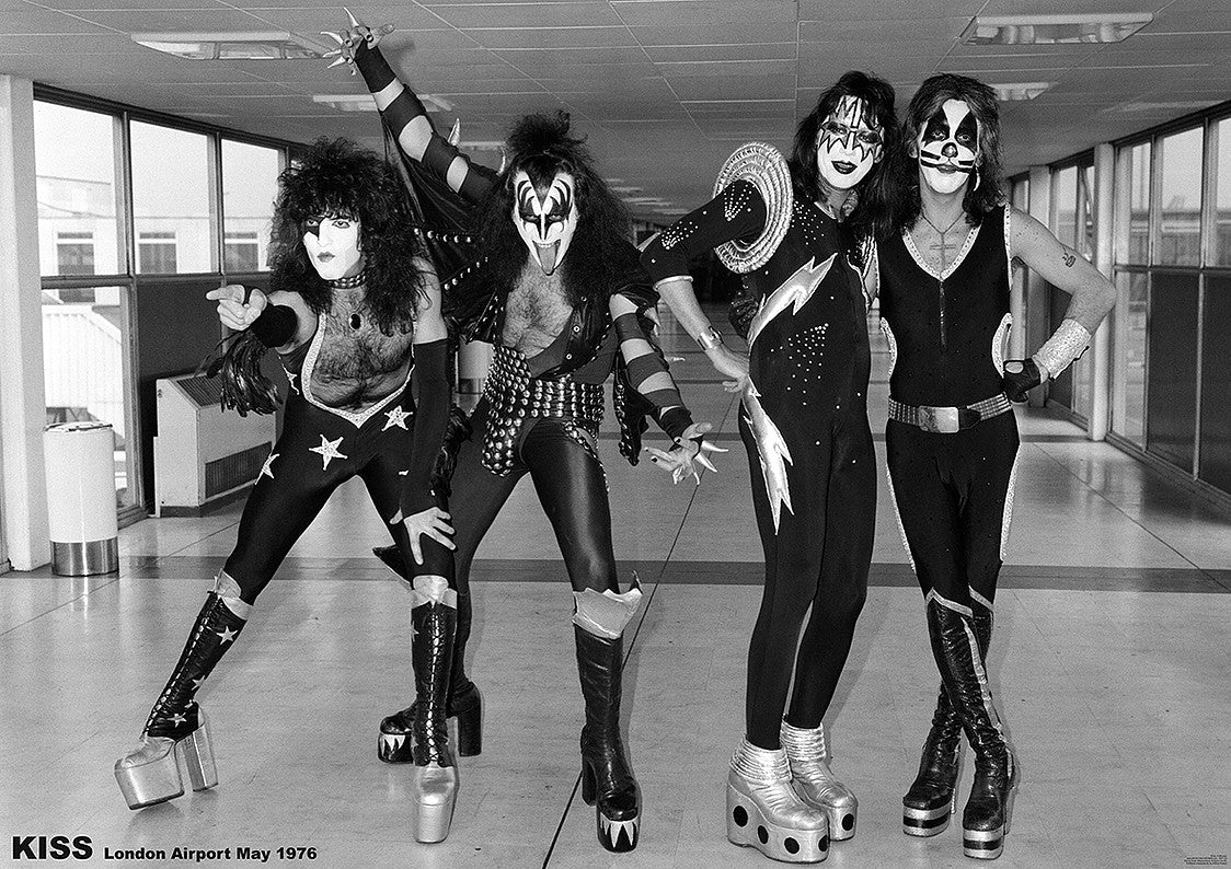 Kiss London Airport May 1976 Maxi Poster