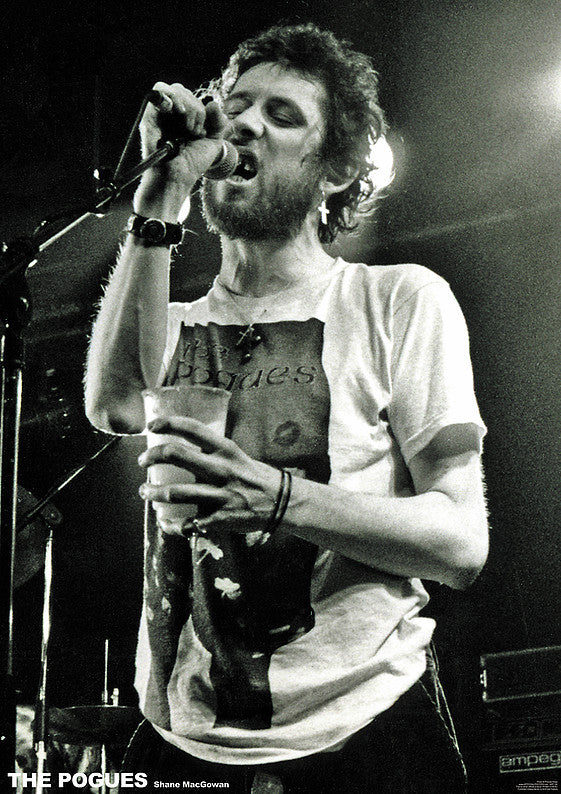 The Pogues Shane MacGowan Live Poster