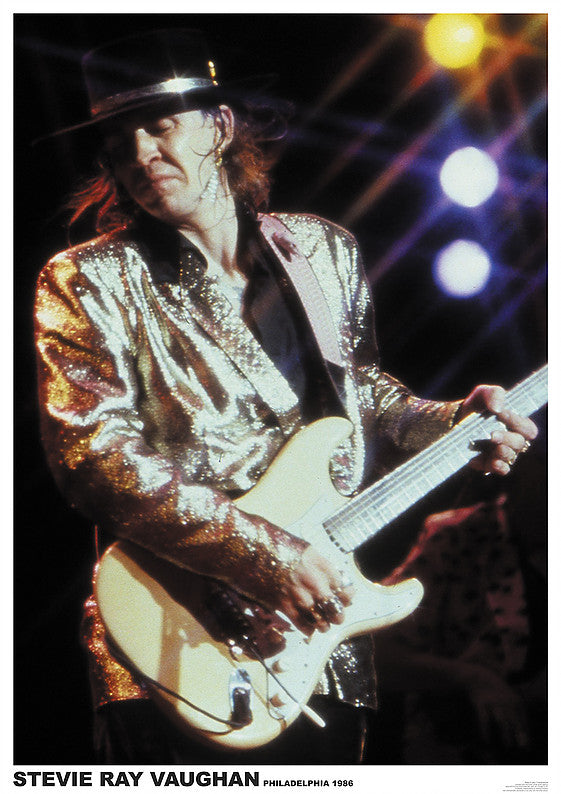 Stevie Ray Vaughn Live In Philadelphia 1986 Maxi Poster